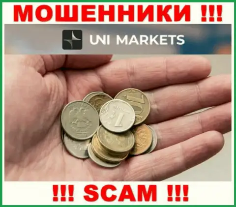 Не работайте совместно с мошеннической брокерской организацией UNIMarkets, оставят без денег однозначно и Вас