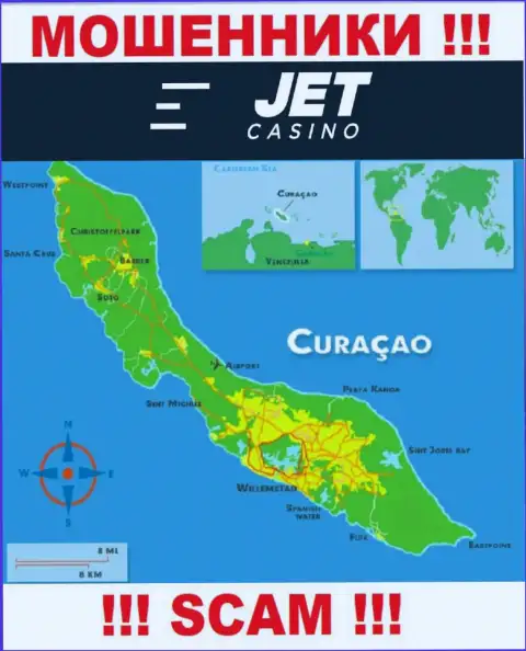 Curaçao это официальное место регистрации компании Джет Казино