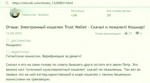 Аферисты из компании Trust Wallet не дают клиенту забрать обратно денежные активы - отзыв из первых рук жертвы