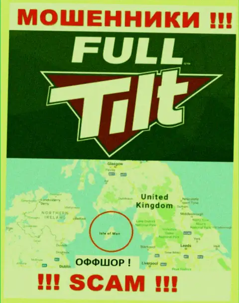 Isle of Man - оффшорное место регистрации разводил Full Tilt Poker, размещенное у них на веб-портале