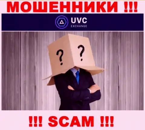 Не сотрудничайте с интернет обманщиками UVCExchange - нет сведений об их прямом руководстве