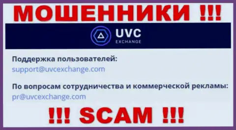 Установить контакт с мошенниками UVCExchange можно по данному e-mail (инфа взята с их сайта)