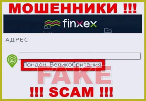 Finxex намерены не разглашать о своем достоверном адресе