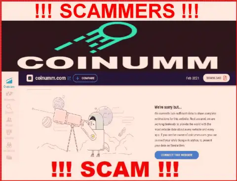 There is no information about Coinumm Com thieves on SimilarWeb