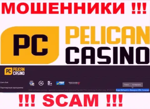 PelicanCasino Games - это интернет-жулики !!! Осели в оффшоре по адресу Kaya Richard J. Beaujon Z/N, Curacao и крадут депозиты реальных клиентов
