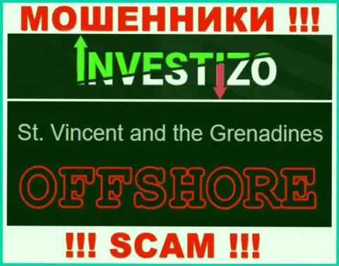 Поскольку Investizo пустили свои корни на территории Сент-Винсент и Гренадины, отжатые вложения от них не забрать