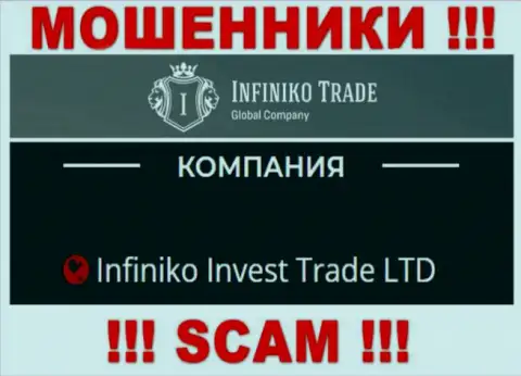 Infiniko Invest Trade LTD - это юр. лицо мошенников ИнфиникоТрейд