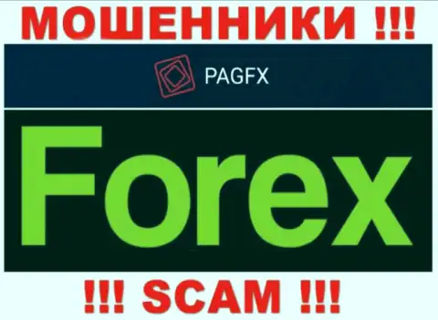 PagFX Com лишают средств клиентов, действуя в области Форекс