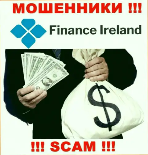 В дилинговой компании FinanceIreland обманывают доверчивых людей, склоняя вводить деньги для погашения комиссий и налоговых сборов