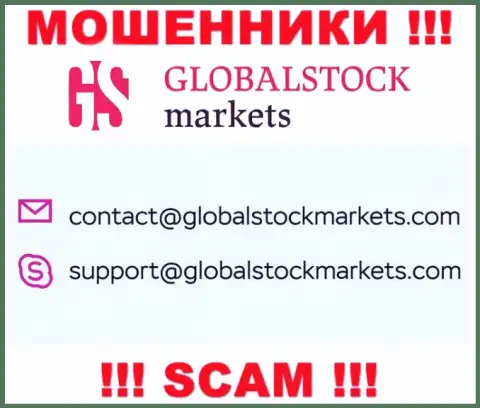 Связаться с мошенниками GlobalStock Markets сможете по представленному е-мейл (инфа была взята с их сервиса)
