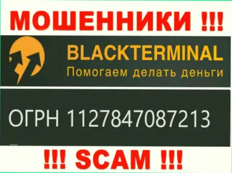 BlackTerminal Ru мошенники глобальной сети !!! Их номер регистрации: 1127847087213