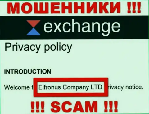 Данные о юридическом лице WavesExchange, ими является организация Elfronus Company LTD