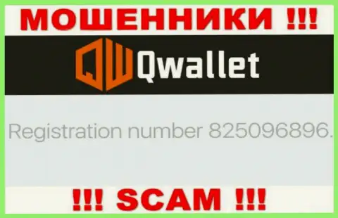 Компания Q Wallet засветила свой рег. номер на официальном web-портале - 825096896