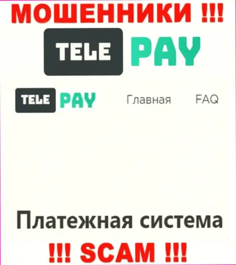 Основная работа ТелеПэй - это Платежная система, будьте крайне внимательны, прокручивают делишки неправомерно
