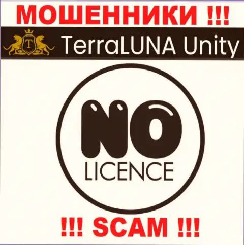 Ни на web-сайте TerraLuna Unity, ни в глобальной сети internet, данных о лицензии данной организации НЕ ПРЕДСТАВЛЕНО