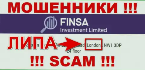 Финса - это ШУЛЕРА, дурачащие доверчивых клиентов, оффшорная юрисдикция у организации ложная