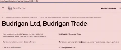 Ворюги BudriganTrade загремели в черный список Центробанка России