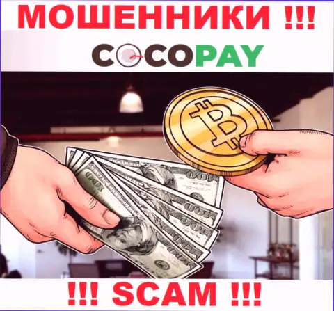 Не советуем доверять финансовые вложения Coco-Pay Com, ведь их сфера деятельности, Обменник, капкан