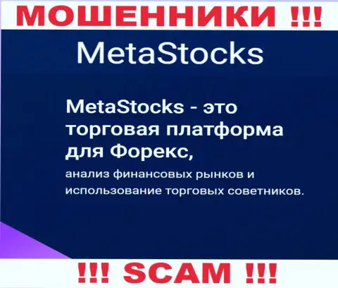 FOREX - в этой сфере орудуют хитрые жулики Meta Stocks