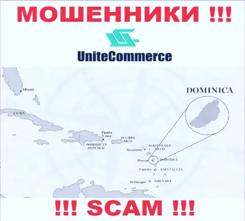 ЮнитКоммерс Ворлд зарегистрированы в офшорной зоне, на территории - Commonwealth of Dominica