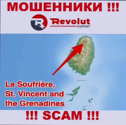 Контора RevolutExpert - это интернет лохотронщики, пустили корни на территории St. Vincent and the Grenadines, а это офшорная зона