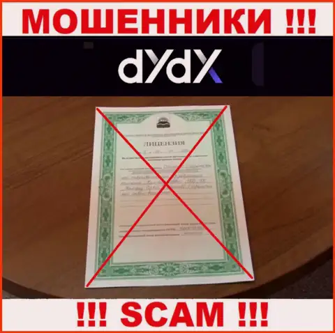 У организации дИдИкс не представлены сведения об их лицензионном документе - это ушлые internet мошенники !!!