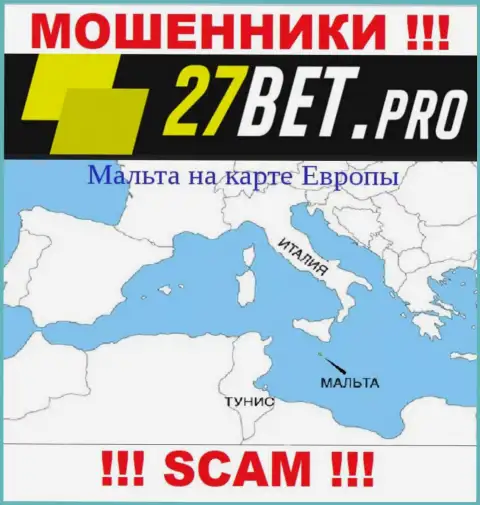 В 27 Bet спокойно оставляют без денег людей, потому что зарегистрированы в офшорной зоне на территории - Мальта