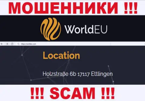 Избегайте сотрудничества c WorldEU !!! Показанный ими адрес регистрации - это фейк