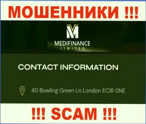 Осторожно !!! Medi Finance Limited - это явно ворюги !!! Не намерены представить настоящий адрес регистрации компании